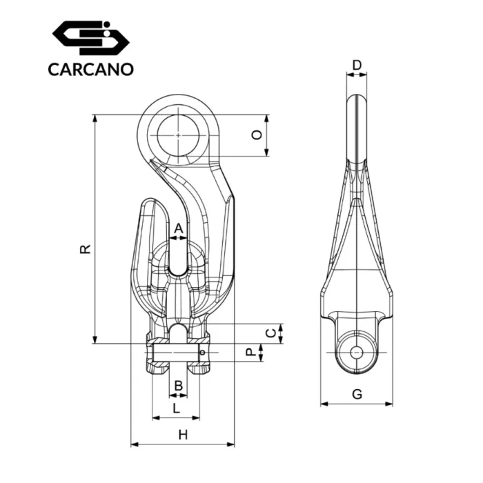 Γάντζος Μάτι Μειωτήρας με Πύρο - G100 - Cartec