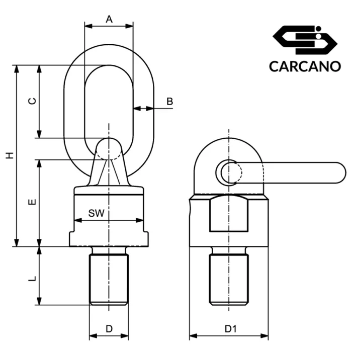 Περιστρεφόμενη Μάπα με Κρίκο - Grade 80 - Cartec