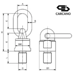 Περιστρεφόμενη Μάπα με Κρίκο - Grade 100 - Cartec