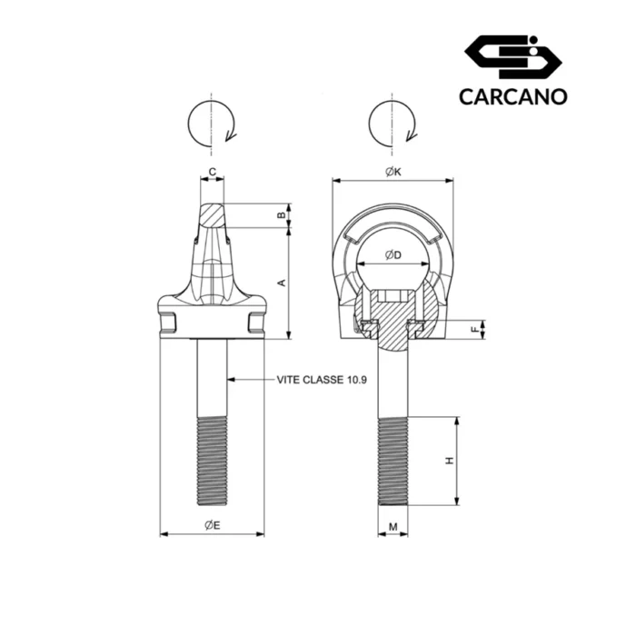 Περιστρεφόμενη Μάπα με Μακρύ Σπείρωμα - Grade 100 - Cartec