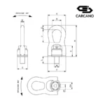 Περιστρεφόμενος Κρίκος Ανύψωσης - Grade 100 - Cartec