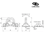 Συγκολλητή Μάπα Ανύψωσης με Διπλή Βάση - Grade 100 - Cartec