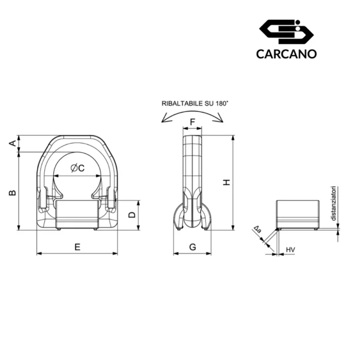 Συγκολλητή Μάπα Ανύψωσης με Μονή Βάση - Grade 100 - Cartec