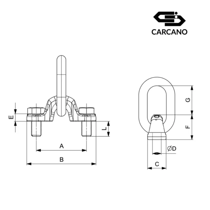 Βιδωτός Κρίκος Ανύψωσης - Grade 100 - Cartec