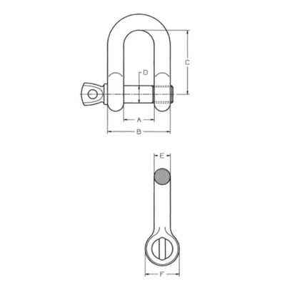 Ναυτικό Κλειδί Τύπου D - Χαλύβδινος - Cartec