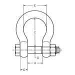 Ναυτικό Κλειδί Τύπου Ω Πύρο-Κοπιλιά - Χαλύβδινο - Cartec