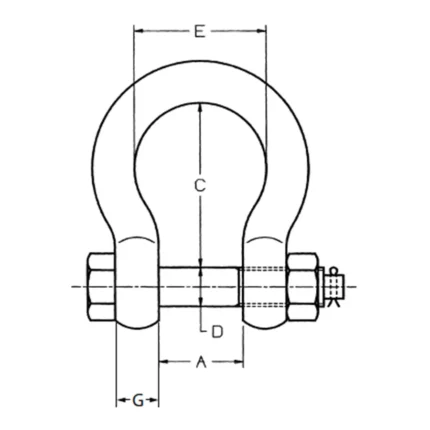 Ναυτικό Κλειδί Τύπου Ω Πύρο-Κοπιλιά - Χαλύβδινο - Cartec