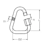 Σχέδιο τριγωνικού συνδέσμου ταχείας σύνδεσης
