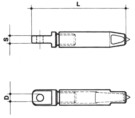 Σχέδιο τερματικού inox parafil με μάτι