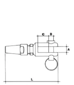 Σχέδιο τερματικού inox swift με πηρούνι
