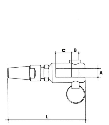 Σχέδιο τερματικού inox swift με πηρούνι