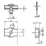 Σχέδιο απλού σφιγκτήρα συρματόσχοινου inox