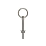 Βίδα κρίκος inox με παξιμάδι και δύο ροδέλες