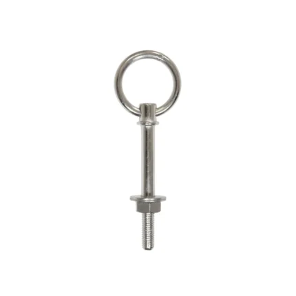 Βίδα κρίκος inox με παξιμάδι και δύο ροδέλες