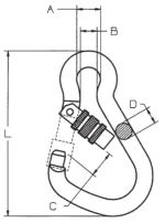 Σχέδιο γαντζακιού inox
